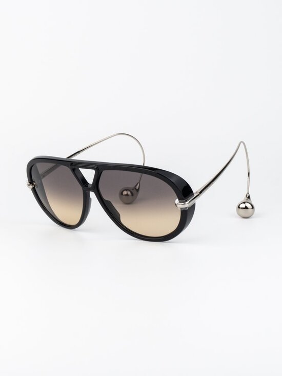 Bottega Veneta Women Sunglasses Black Silver Brown Gradient BV1273S 010 main image 8
